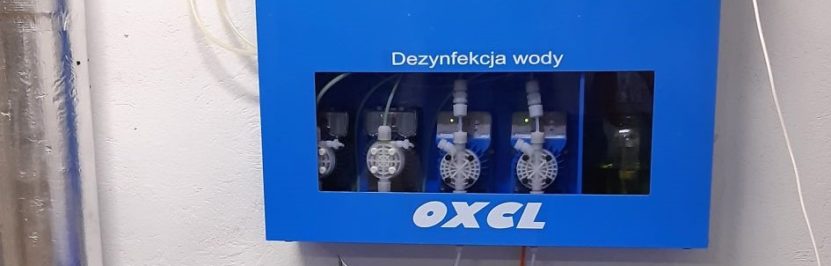 Montaż generatora dwutlenku chloru OXCL blue w śląskim szpitalu.